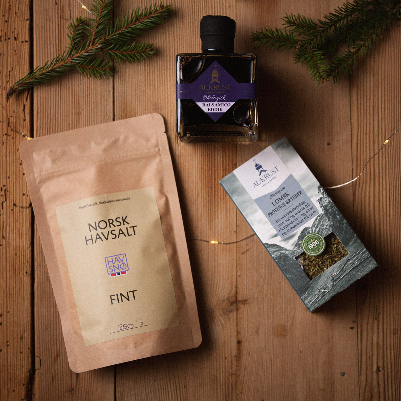 Havsalt, krydder og Balsamico ØKO