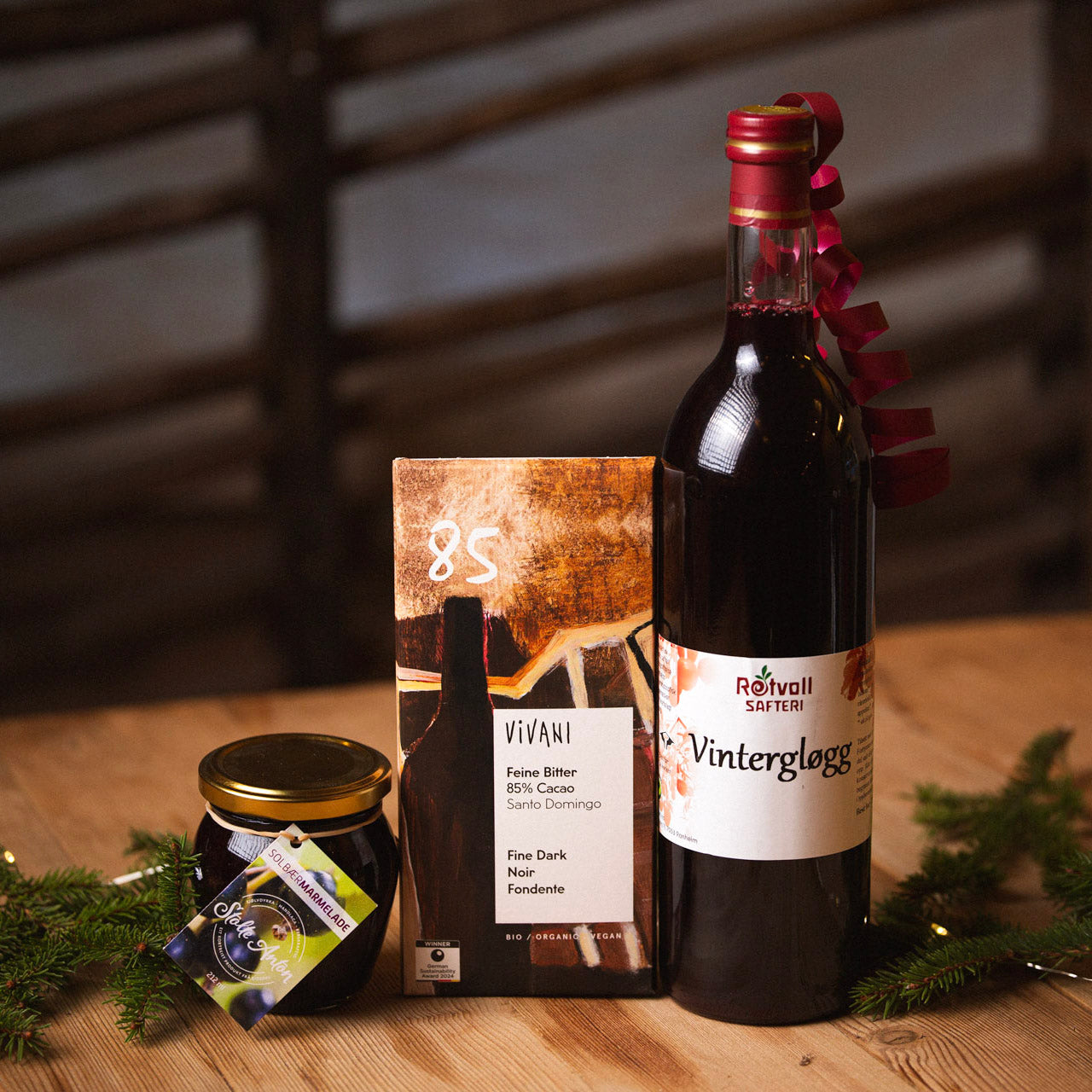 Vintergløgg, sjokolade og marmelade