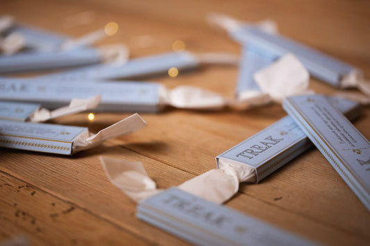 Treak-karamell med einebær