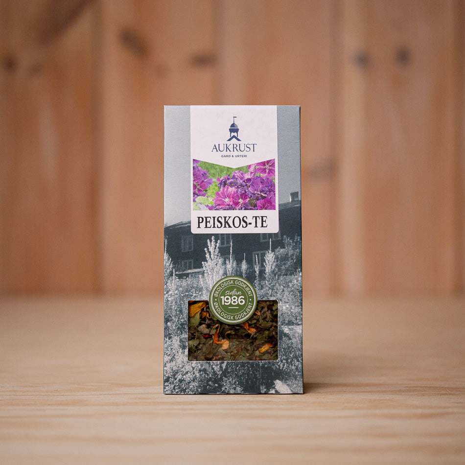 Økologisk frukt-te «Peiskos» frå Aukrust Gard