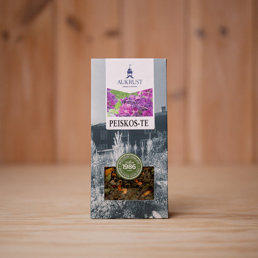 Økologisk frukt-te «Peiskos» frå Aukrust Gard