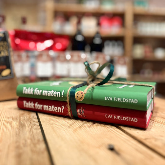 "Takk for maten.." Pakke med begge bøker!