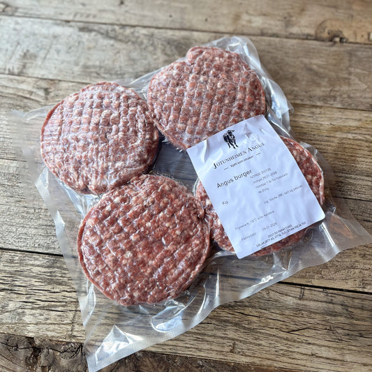 Burgere av grasfôra Angus (Frysevare)