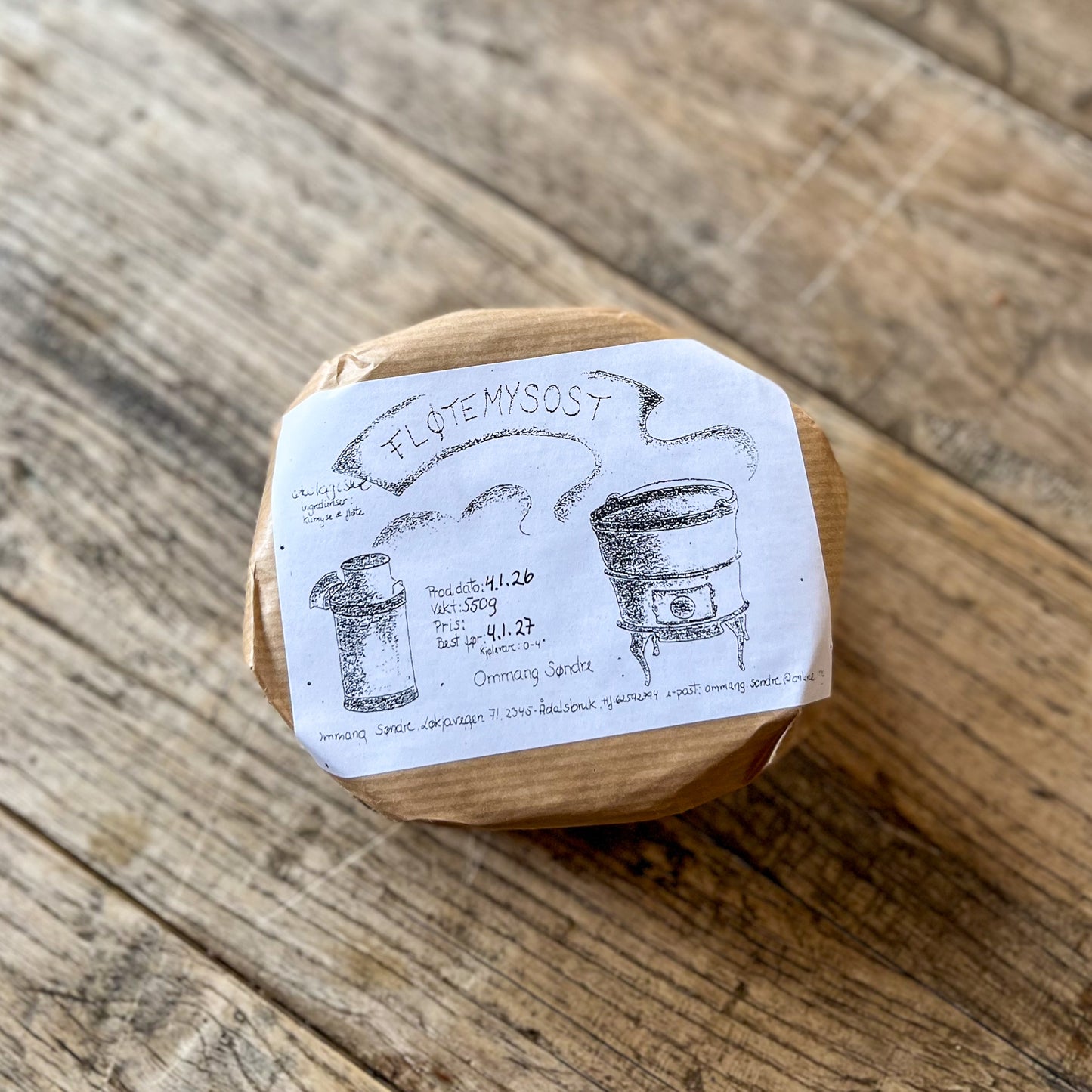 Fløytemysost 470 g ØKO