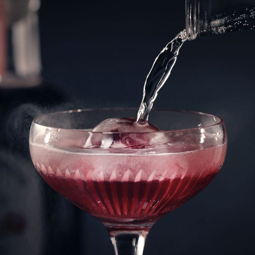 Bringebærsirup i drink