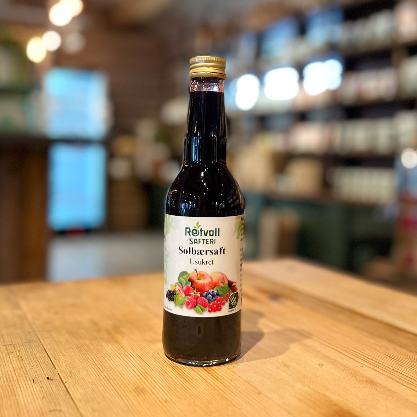 Solbærsaft utan sukker 0,33 L ØKO